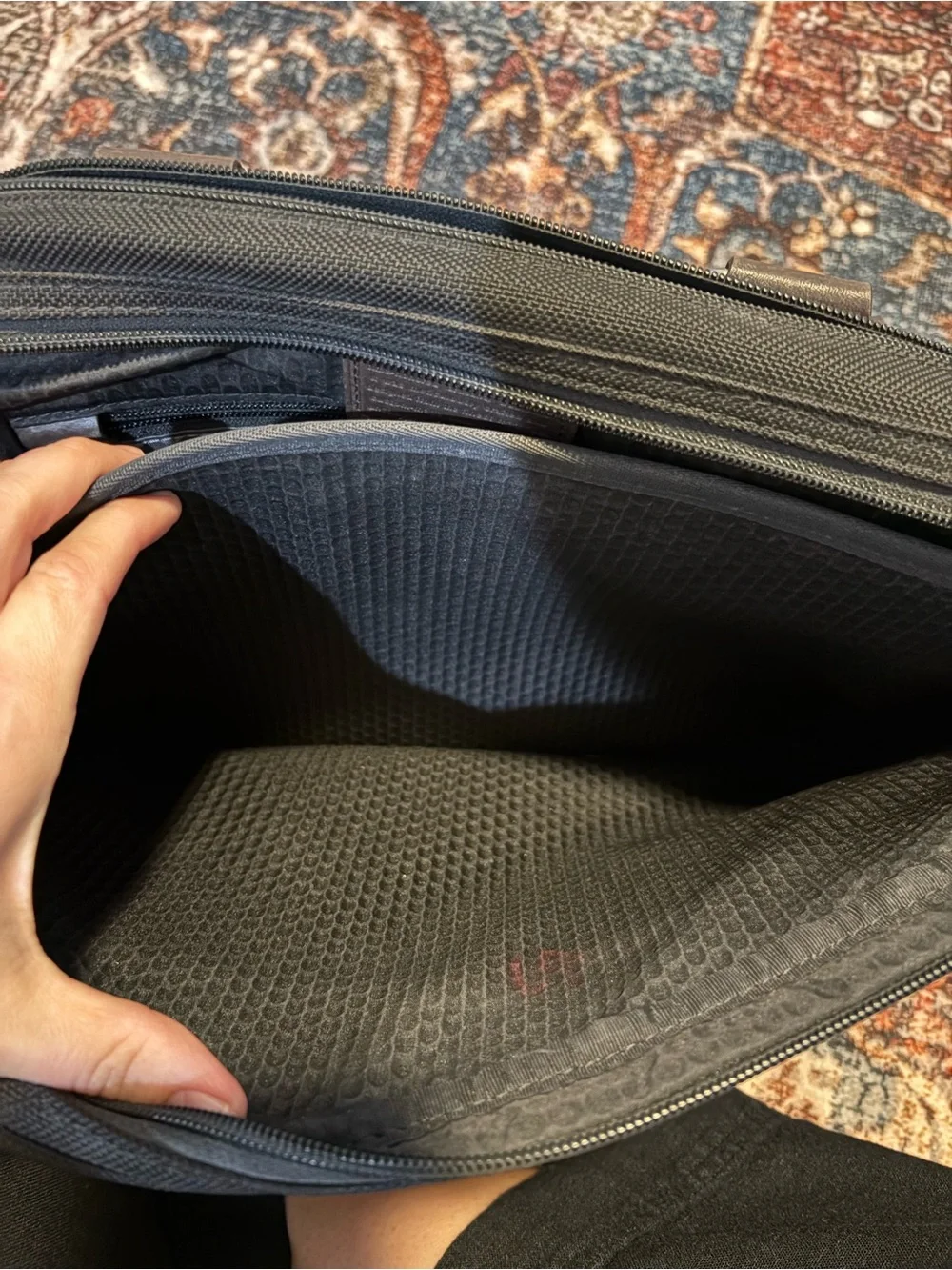 TUMI ALPHA BRAVO BLACK Black Men's Multi-Pocket Messenger Bag
